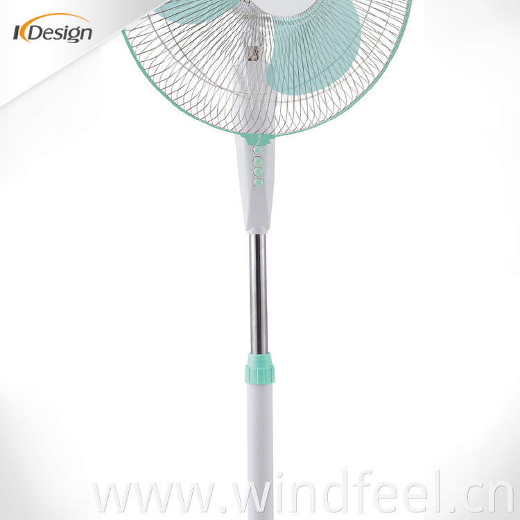 Quiet 16 inch colorful blade bedroom pedestal fan good brand new pedestal fans for house